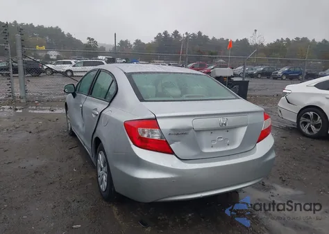 2012 Honda Civic Lx z USA, uszkodzony, nr VIN 2HGFB2F5XCH563268
